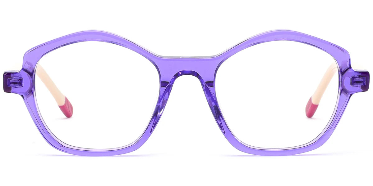 K3 Kids Purple Geometric Frame