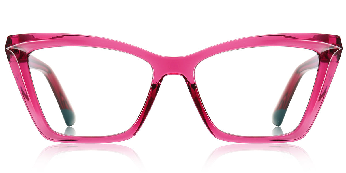 P1 Pink Rectangle Eyeglasses