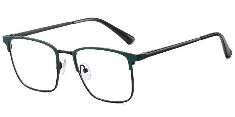 H9 Green Rectangle Eye Glasses