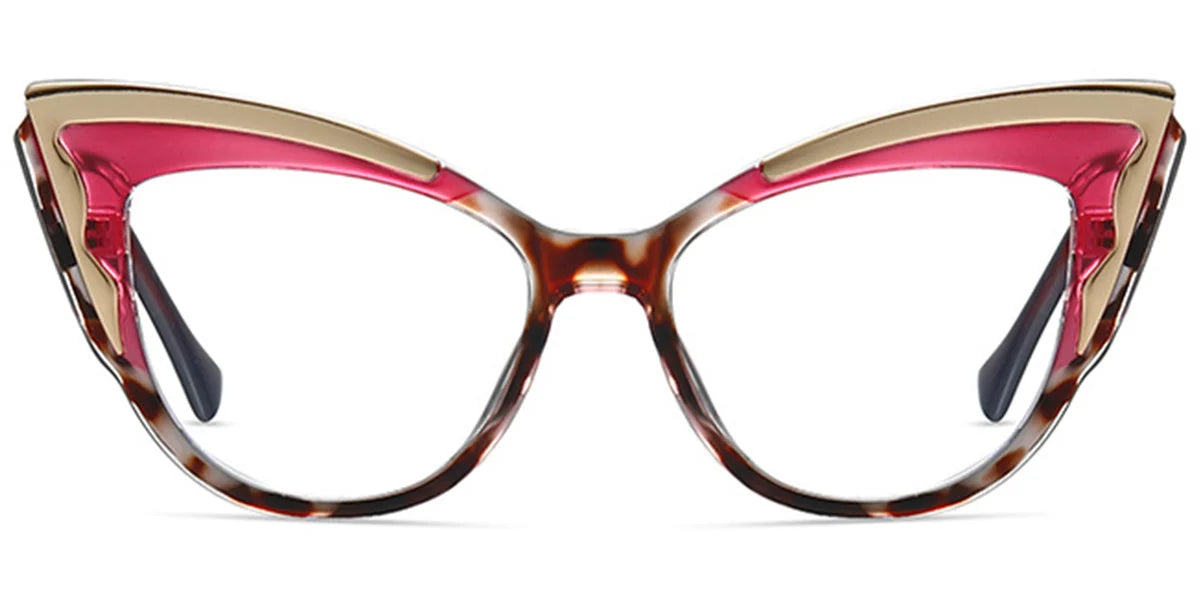 P10 Pink Butterfly Pattern Eyeglasses