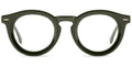 ER4 Dark Green Round Acetate Eyeglasses