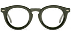 ER4 Dark Green Round Acetate Eyeglasses