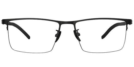 H7 Black Rectangle Eye Glasses