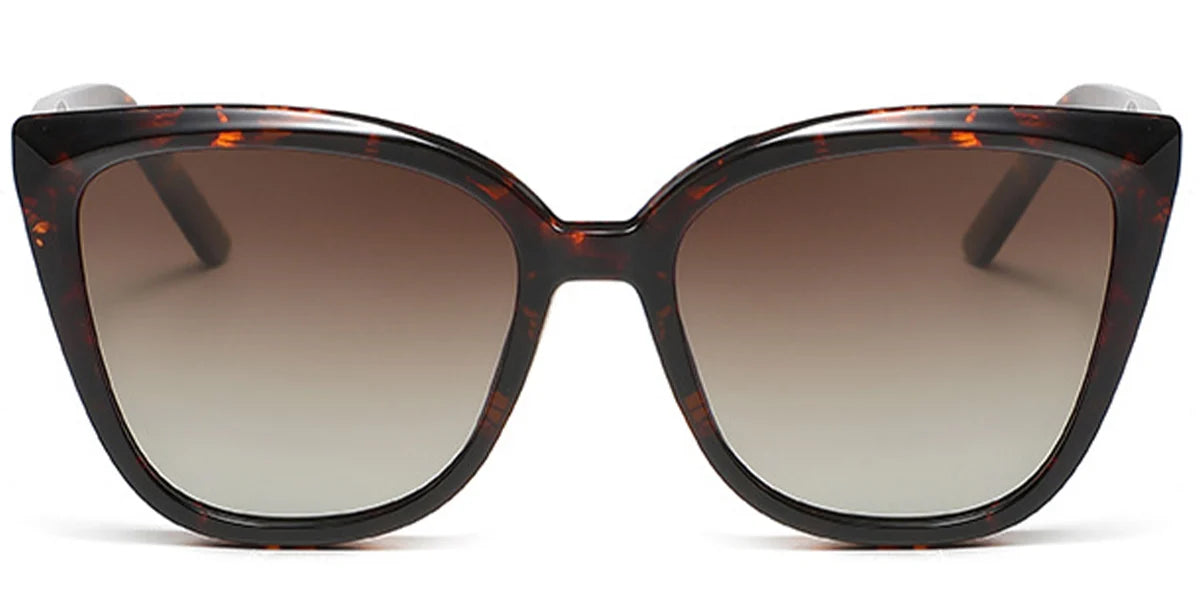 KO1 Brown Pattern Clip On Eyeglasses
