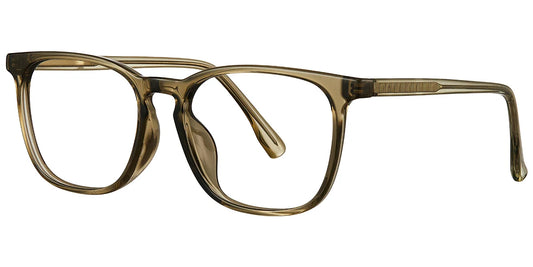 H6 Olive Brown Square Eye Glasses