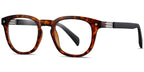 CL6 Clip On Black Tortoiseshell Eyeglasses (Foldable)