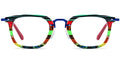 Sao Tome 50 Anos Independence Titanium Square Eyeglasses - 5A3