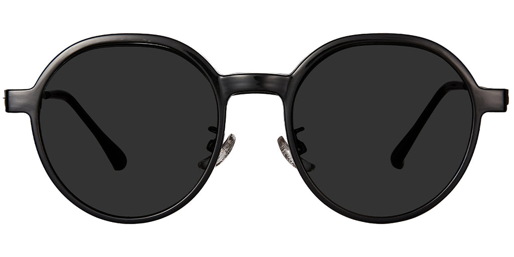 CL9 Clip On Black Round Eyeglasses
