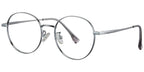 H15 Grey Silver Round Eyeglasses