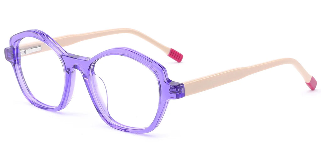 K3 Kids Purple Geometric Frame