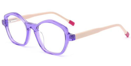 K3 Kids Purple Geometric Frame