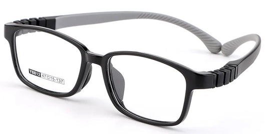K7 Grey Silica Gel Flexible Kids Eye Glasses