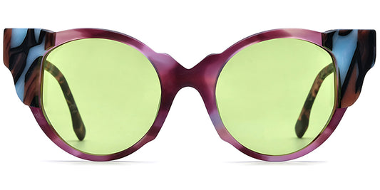 SS6 Purple Green Polarized Eyeglasses