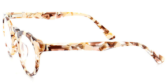 SS2 Giraffe Print Round Eyeglasses
