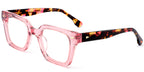 P6 Light Pink Square Eyeglasses