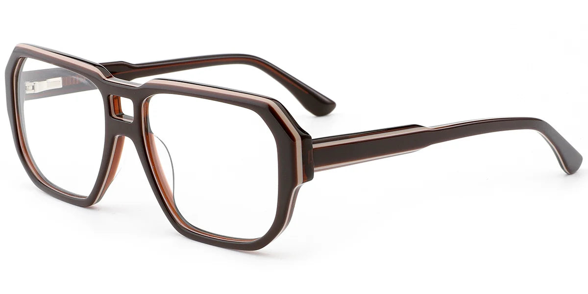 BR3 Brown Aviator Eyeglasses
