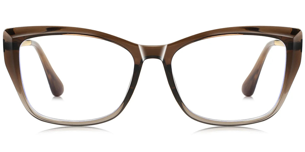 BR1 Brown Rectangle Eyeglasses