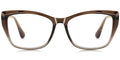 BR1 Brown Rectangle Eyeglasses