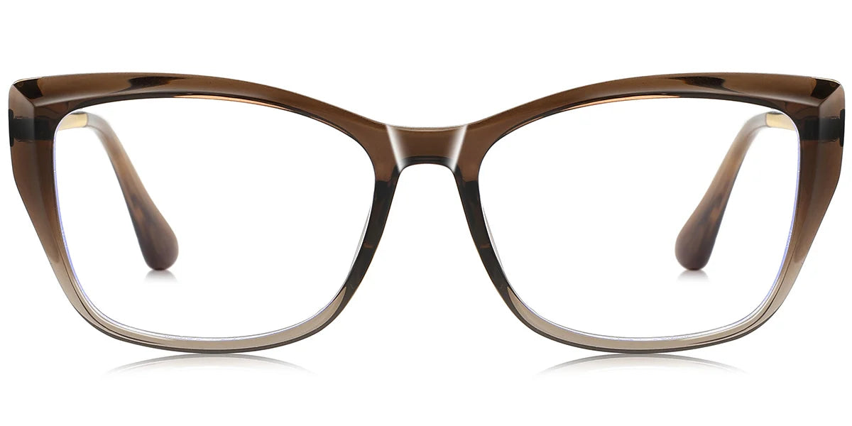 BR1 Brown Rectangle Eyeglasses