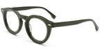 ER4 Dark Green Round Acetate Eyeglasses