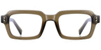 BR7 Olive Rectangle Eyeglasses