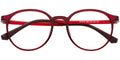 RV1 Red Round Eyeglasses