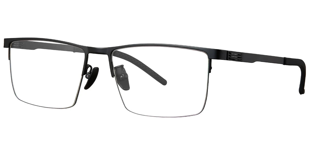 H7 Black Rectangle Eye Glasses