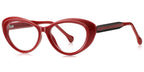RV8 Red Oval Eyeglasses