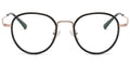 ER1 Black Round Metal Eyeglasses