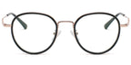 ER1 Black Round Metal Eyeglasses