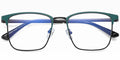 H9 Green Rectangle Eye Glasses