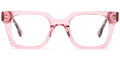 P6 Light Pink Square Eyeglasses