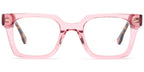 P6 Light Pink Square Eyeglasses
