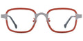 Angola 50 Anos Independence Titanium Square Eyeglasses - 5A4