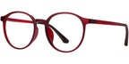 RV1 Red Round Eyeglasses