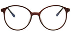 ER6 Wine Brown Round Eyeglasses