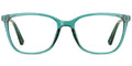 V9 Teal Green Rectangle Eyeglasses