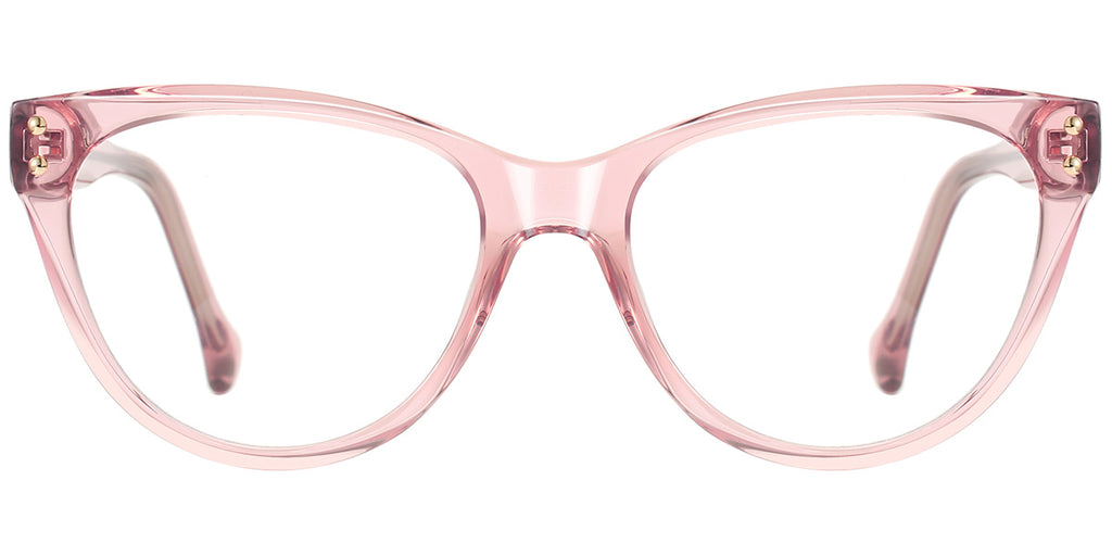 P4 Light Pink Cat Eye Glasses