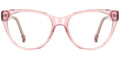P4 Light Pink Cat Eye Glasses