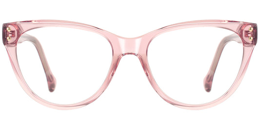 P4 Light Pink Cat Eye Glasses