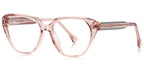 P2 Light Pink Square Eyeglasses