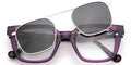 CZ8 Purple Square ClipOnz Eyeglasses