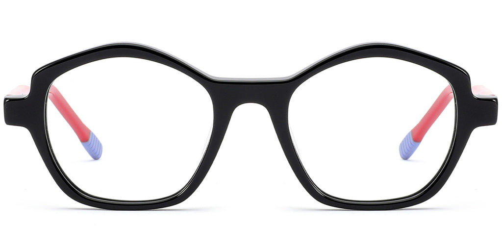 K4 Kids Black Geometric Frame