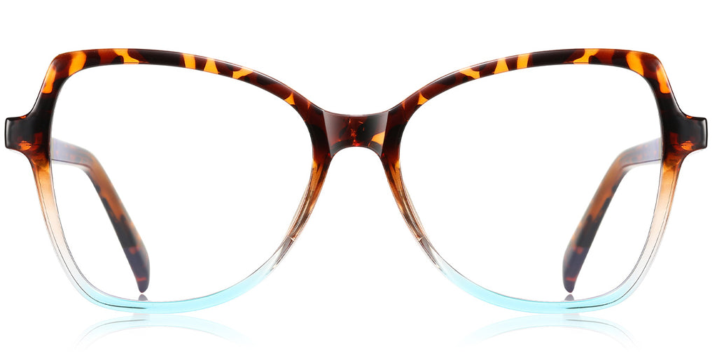 O11 Tortoiseshell Blue Butterfly Eyeglasses