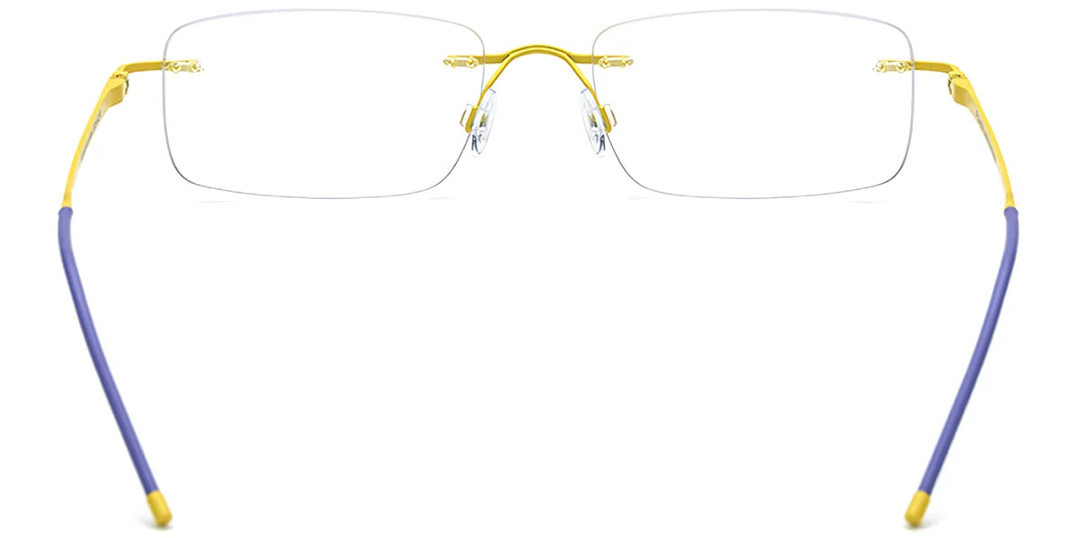 Mocambique 50 Anos Independence Titanium Rectangle Eyeglasses - 5A1