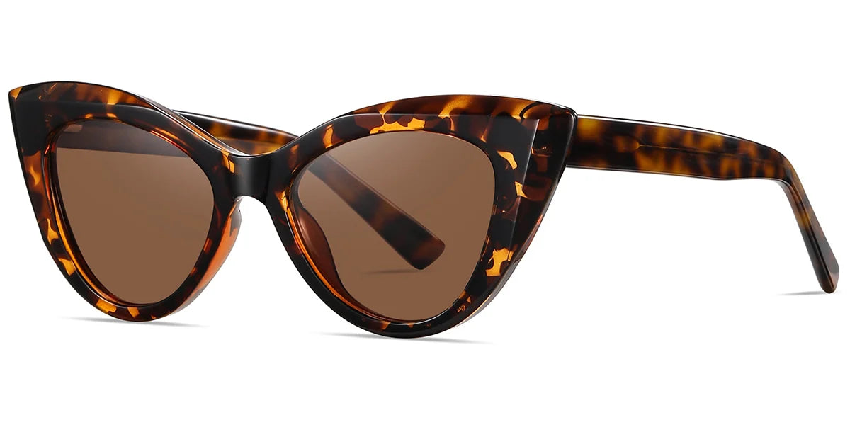 Brown Cat Eye Odjanu Sunglasses
