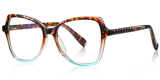 O11 Tortoiseshell Blue Butterfly Eyeglasses