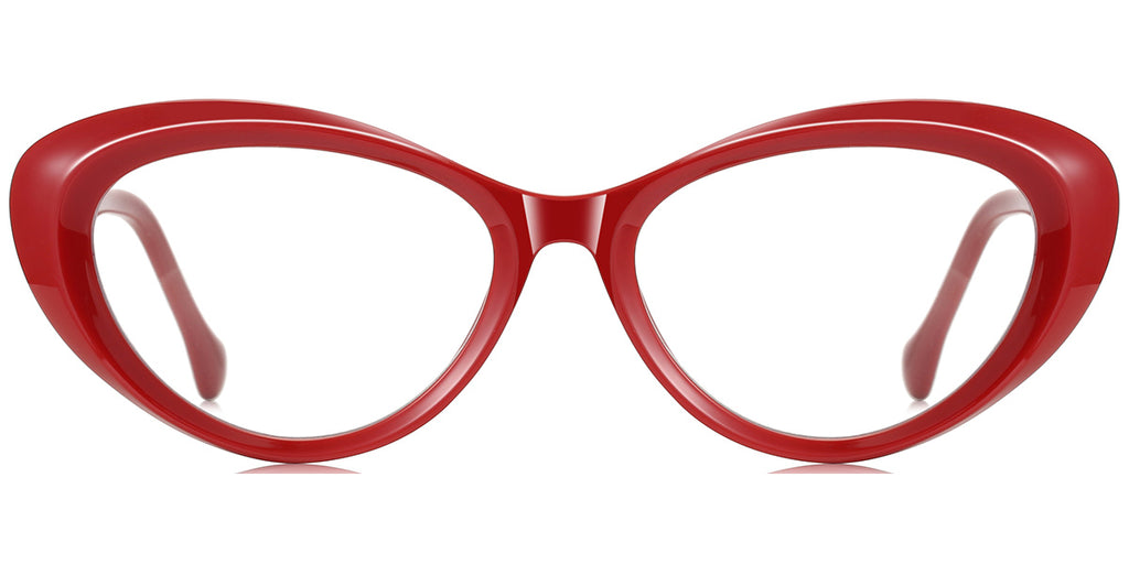 RV8 Red Oval Eyeglasses