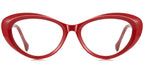 RV8 Red Oval Eyeglasses