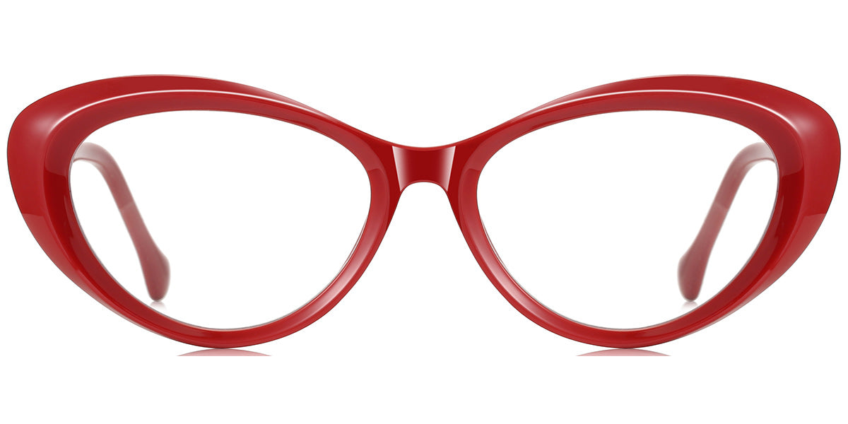 RV8 Red Oval Eyeglasses